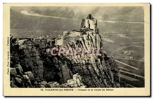 Valence Cartes postales Crussol et la vallee du rhone