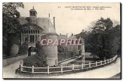 Saint Martin du Bec Ansichtskarte AK Le chateau du Bec