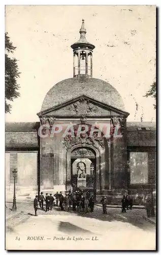 Rouen Cartes postales porche du lycee