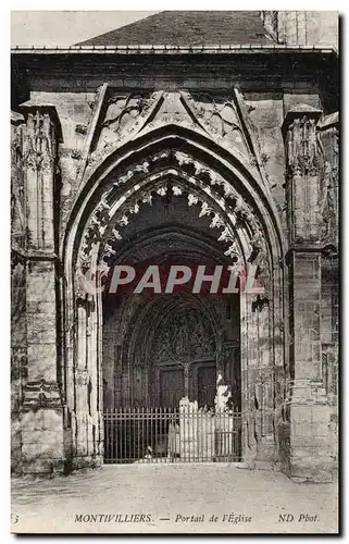 Montivilliers Cartes postales Portail de l&#39eglise