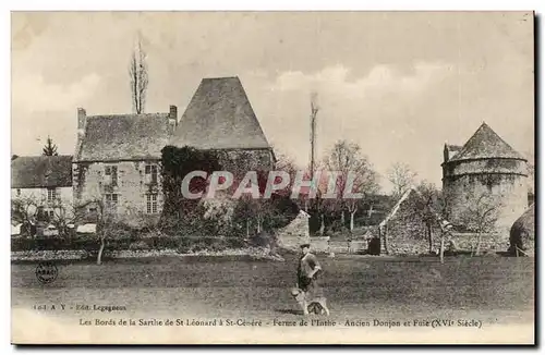 Honfleur Cartes postales Les bords de la SArthe Ferme de l&#39Inthe Ancien donjon