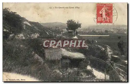 Cartes postales Un Gourbi aux caves d&#39Ezy