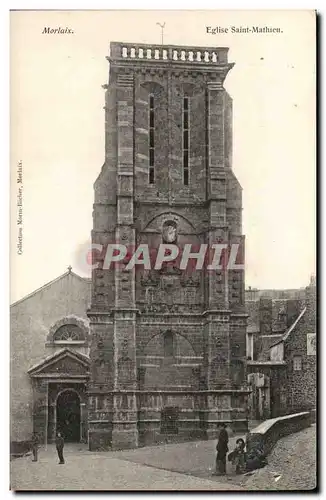 Morlaix Ansichtskarte AK Eglise Saint Mathieu