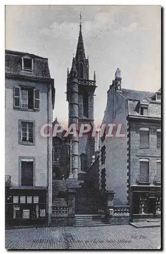 Morlaix Cartes postales Le clocher de l&#39eglise Saint Melaine