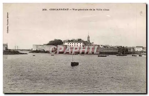 Concarneau Ansichtskarte AK Vue generale de la ville close