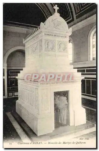Chartreuse d'Auray Cartes postales Mausolee des martyrs de Quiberon