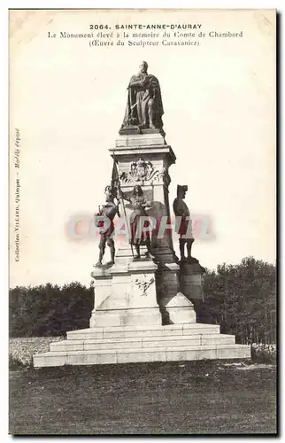 Saint Anne d&#39Auray Ansichtskarte AK Le monument eleve a la memoire du comte de Chambord (Sculpteur Caravanica)