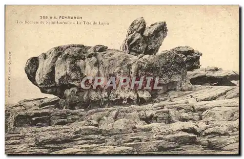 Penmarch Cartes postales Les rochers de Saint Guenole La tete de lapin