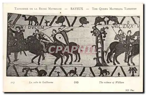 Tapissserie de la reine Mathilde Bayeux Cartes postales La suite de Guillaume