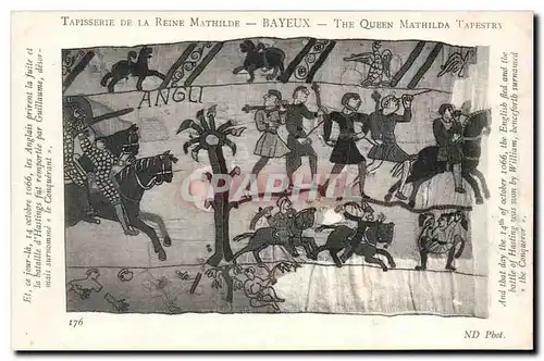Cartes postales Tapisserie de la reine Mathilde Bayeux En ce jour la 14 octobre 1066