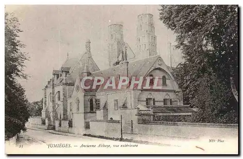 Jumieges Cartes postales Ancienne abbaye vue exterieure