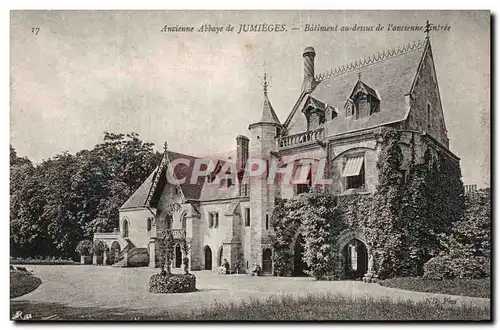 Jumieges Ansichtskarte AK Anciennes abbaye de Jumieges Batiment au dessus de l&#39ancienne entree