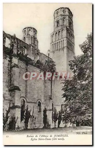 Jumieges Ansichtskarte AK Anciennes abbaye de Jumieges Eglise Notre Dame