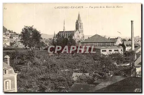 CAudebec en CAux Cartes postales Vue prise de la route du Havre