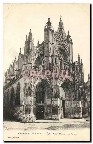 CAudebec en CAux Ansichtskarte AK L&#39eglise Notre Dame Le aprvis