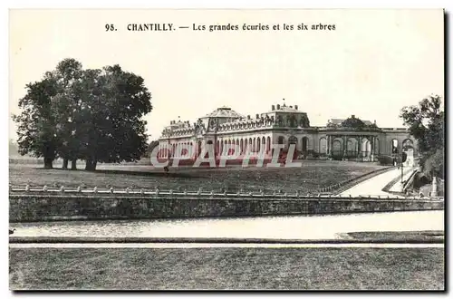 Chantilly Ansichtskarte AK Chateau Les grandes ecuries et les six arbres