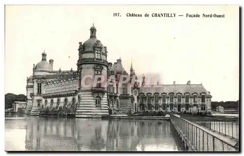 Chantilly Ansichtskarte AK Chateau Facade nord Ouest