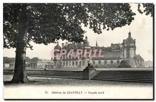 Chateau de Chantilly Cartes postales Facade nord