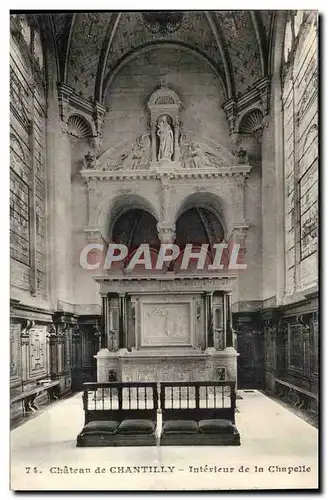 Chateau de Chantilly Cartes postales Interieur de la chapelle