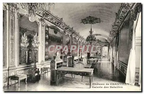 Cartes postales Chateau de Chantilly Galerie des batailles