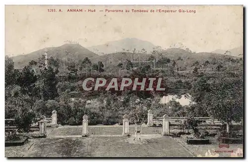 Annam Hue Cartes postales Panorama au tombeau de l&#39empereur Gia Long Indochine Indochina