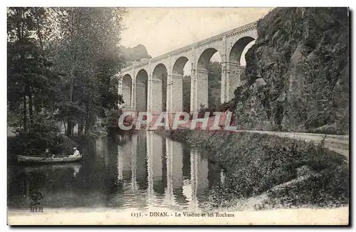 Dinan Cartes postales Le viaduc et les rochers