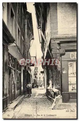 Dinan Ansichtskarte AK Rue de la cordonnerie