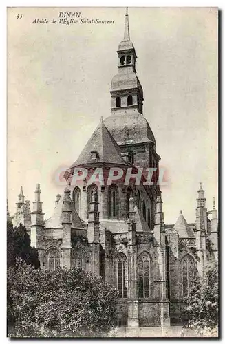 Dinan Cartes postales absisde de l&#39eglise Saint Sauveur