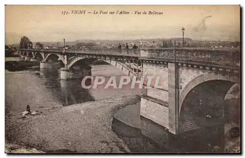 Vichy - Le Pont sur l&#39Allier - bridge - Ansichtskarte AK