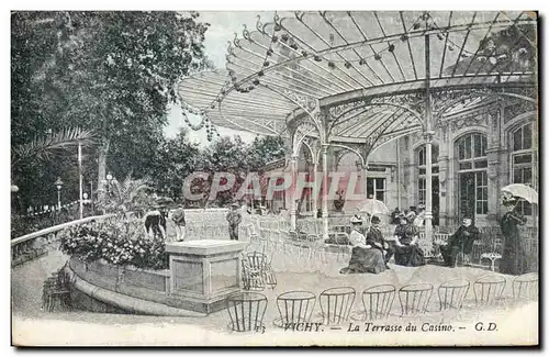 Vichy - La Terrasse du Casino - Ansichtskarte AK