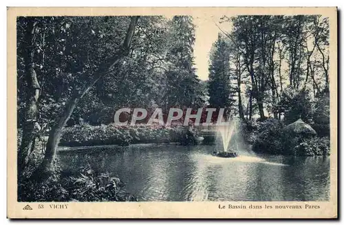 Vichy - Le Bassin dans les nouveaux Parcs - Cartes postales