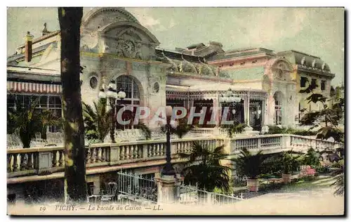 Vichy - La Facade du Casino - Ansichtskarte AK