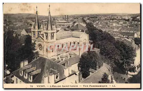 Vichy - L&#39Eglise Saint Louis - Vue Panoramique - Ansichtskarte AK