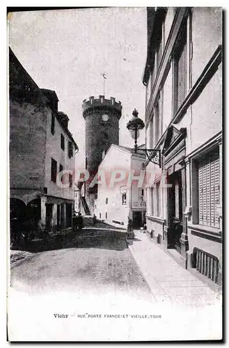 Vichy - Rue Porte France et Vieille Tour - Cartes postales