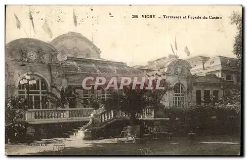 Vichy - Terrasses et Facade du Casino - Cartes postales