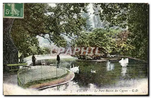 Vichy - Le Parc Bassin des Cygnes - Ansichtskarte AK