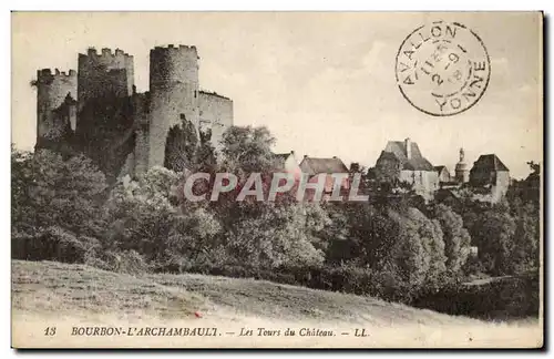 Bourbon l&#39Archambault - Les Tours du Chateau - Cartes postales