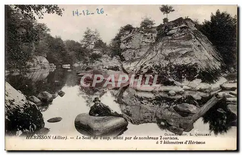 Herisson - Le Saut du Loup visite par de nombreux Touristes - Cartes postales