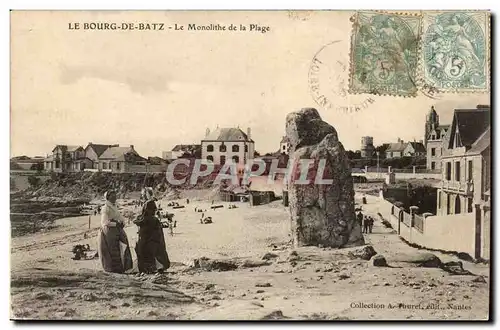 Le Bourg de Batz - Le Monolithe de la Plage - Cartes postales