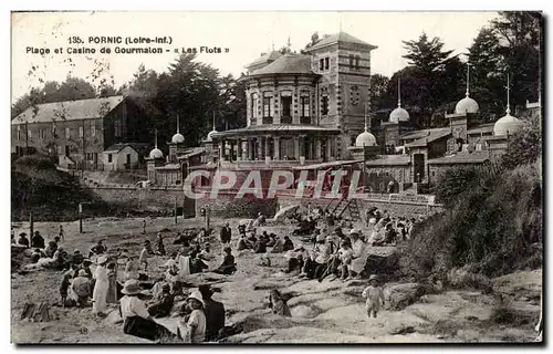 Pornic - Plage et Casino de Goumalon - Les Flutes - Cartes postales