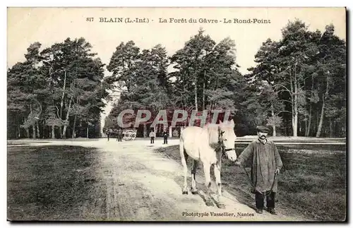 Blain - La Foret du Gavre - Le Rond Point - cheval - Ansichtskarte AK