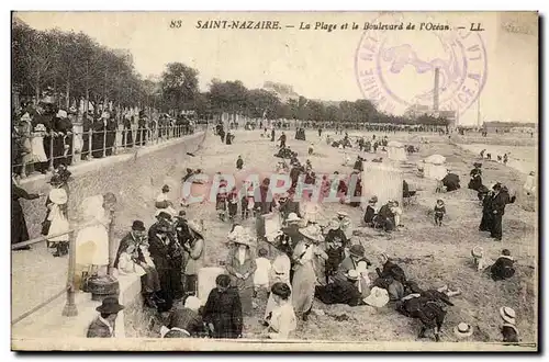 Saint Nazaire - La Plage et le Boulevard de l&#39Ocean - Ansichtskarte AK