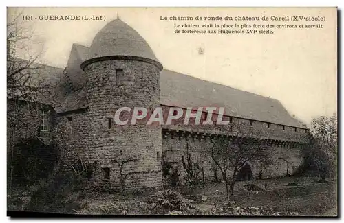 Guerande - Le Chemin de ronde du Chateau de Careil XV siecle - Ansichtskarte AK