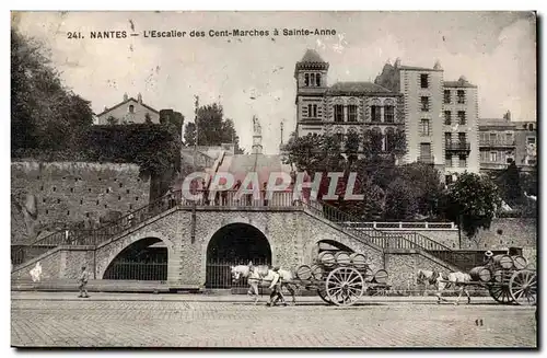 Nantes - L&#39Escalier des Cents Marches a Saint Anne - Ansichtskarte AK