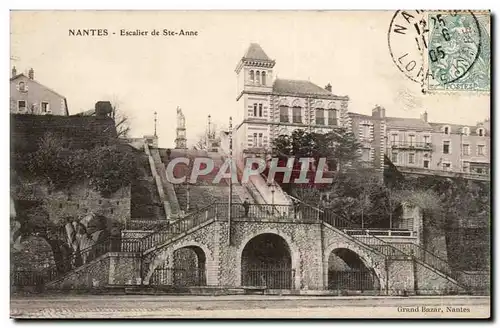 Nantes - Escalier Ste Anne - Ansichtskarte AK