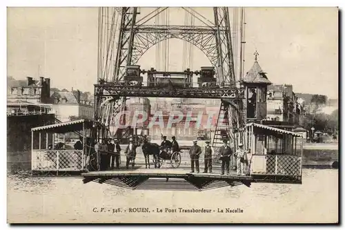 Rouen - Le Pont Transbordeur - La Nacelle - cheval - bridge - Cartes postales