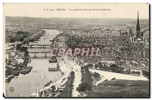 Rouen - Vue Generale prise cote Saint Catherine - Cartes postales