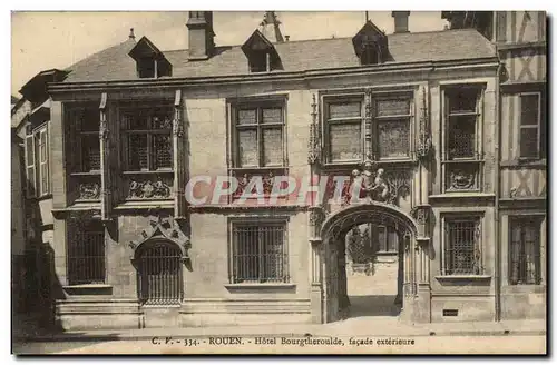 Rouen - Hotel Bourgtheroulde facade exterieure - Cartes postales