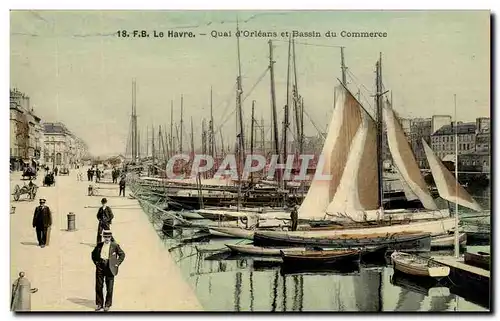 Le Havre - Quaid'Orleans et Bassin du Commerce - CARTE TOILET - Cartes postales