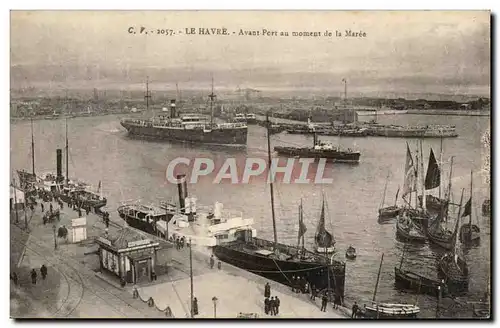 Le Havre - Avant Port au moment de la Maree - Ansichtskarte AK